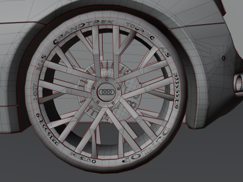 Audi r8 V10 3Dモデル