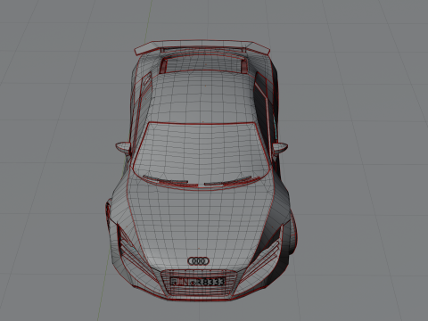 Audi r8 V10 3Dモデル