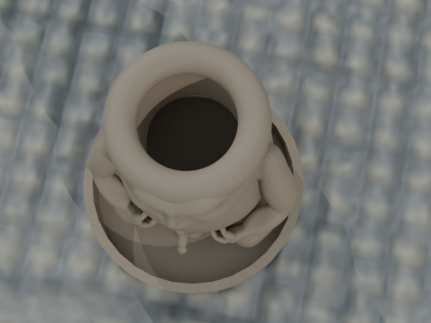 Flower pot ps-ps fat man 3D Принт Модель