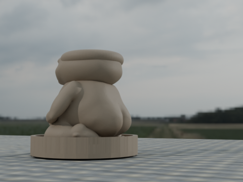 Flower pot ps-ps fat man 3D Print Model
