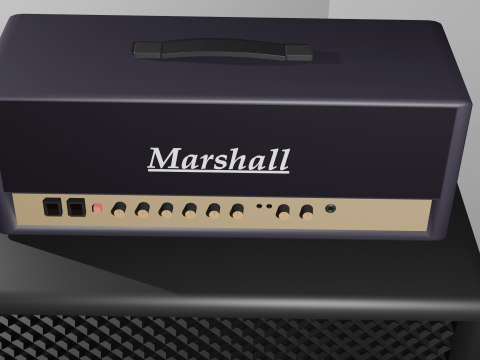 Marshall electric guitar amp Modèle 3D