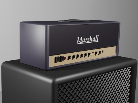 Marshall electric guitar amp Modèle 3D