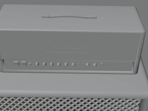Marshall electric guitar amp 3D Model