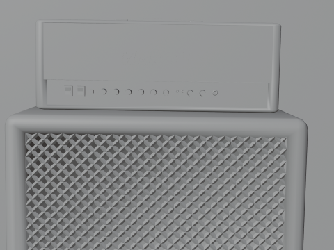 Marshall electric guitar amp Modèle 3D