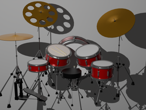 Drums Modello 3D