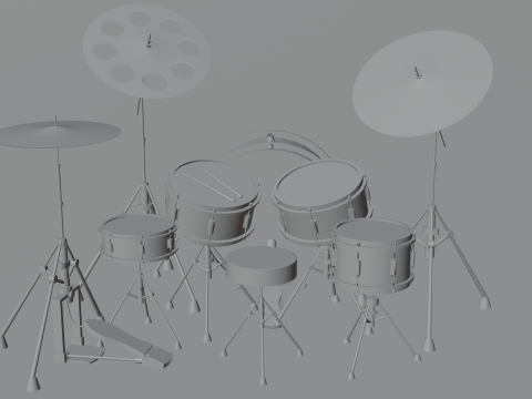 Drums Modello 3D
