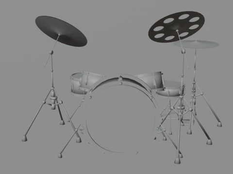 Schlagzeug 3D Modell