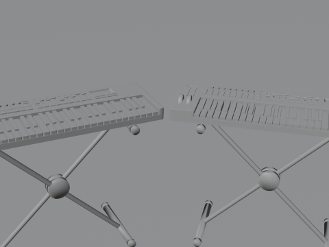 Piano Keyboard Modelo 3D