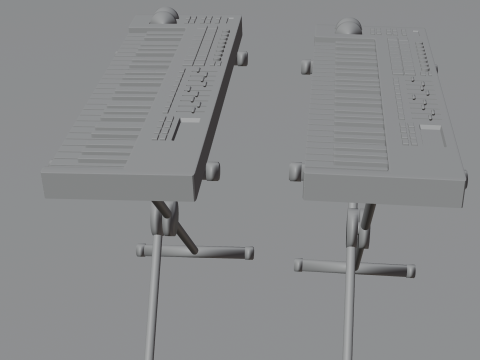Piano Keyboard Modelo 3D