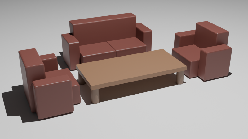 Chair and Table 3D-Modell .c4d .max .obj .3ds .fbx .stl .blend 