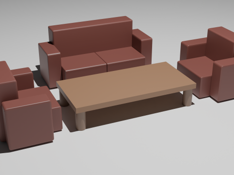 Chair and Table 3D Модель