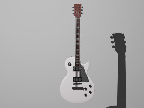 Les Paul electric guitar Model 3D