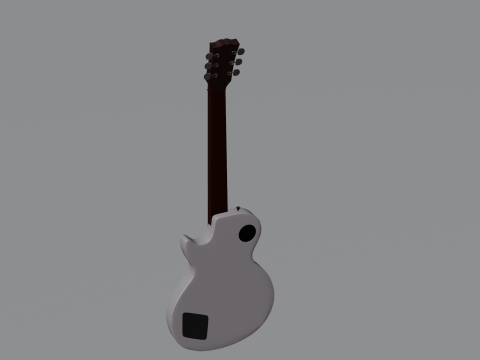 Les Paul electric guitar 3D Model
