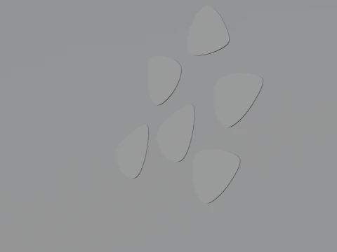 Guitar Pick 3D Model