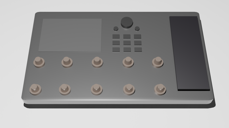 Guitar Processor Modelo 3D .c4d .max .obj .3ds .fbx .stl .blend 