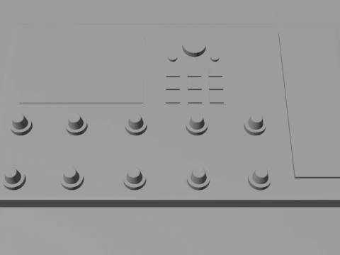 Processador de guitarra Modelo 3D