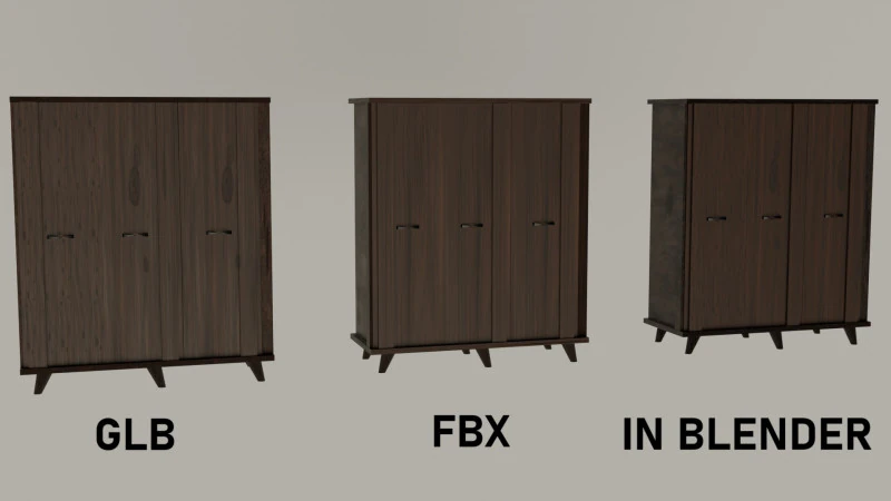 Garderobe 3D Modell .c4d .max .obj .3ds .fbx .stl .blend