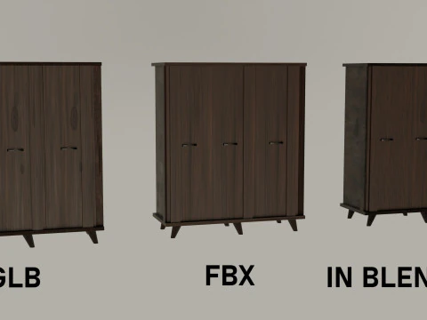 Garderobe 3D Modell