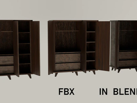 Garderobe 3D Modell