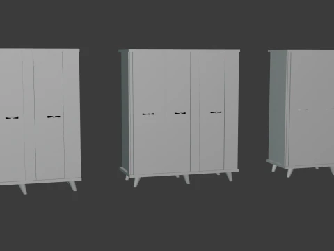 Garderobe 3D Modell