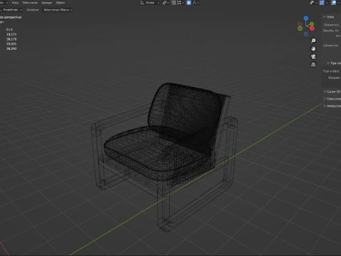 WOOD EXTERIOR COUCH 3D Model