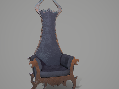 Gothic Armchair Modelo 3D