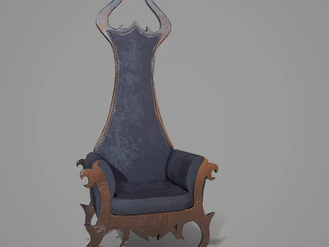 Gothic Armchair 3D Model