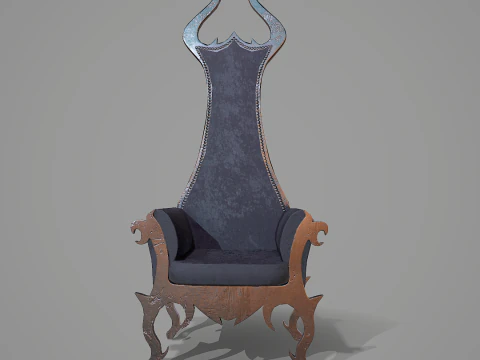 Gothic Armchair 3D Model