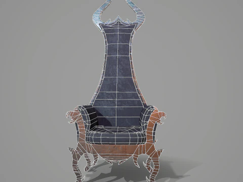Gothic Armchair 3D Model
