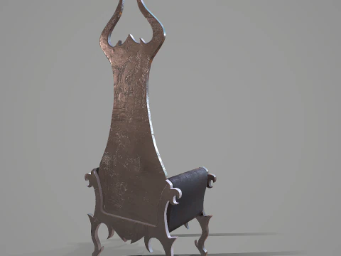 Gothic Armchair 3D Model