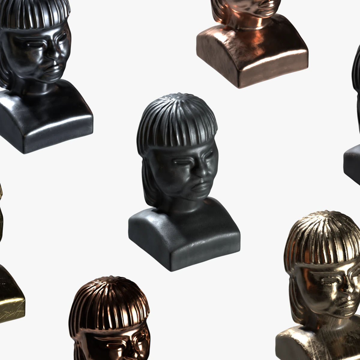 Exotic Ethnic Tribal Statue 3D Model .c4d .max .obj .3ds .fbx .stl .blend