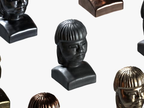 Exotic Ethnic Tribal Statue Modèle 3D
