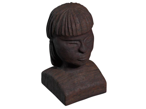 Exotic Ethnic Tribal Statue 3D Model