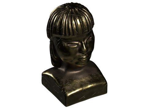 Exotic Ethnic Tribal Statue Modèle 3D