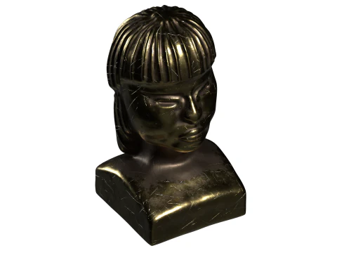 Exotic Ethnic Tribal Statue 3D Model