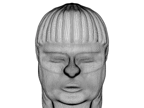 Exotic Ethnic Tribal Statue 3D Model