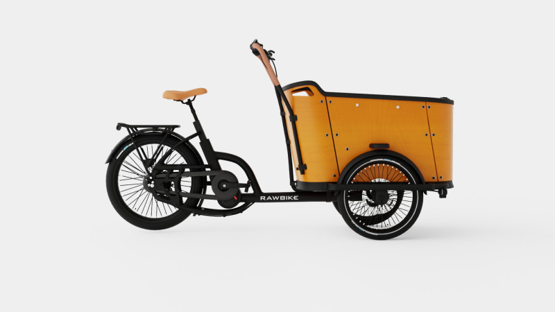ECargo Round Bike 3D Model .c4d .max .obj .3ds .fbx .stl .blend 