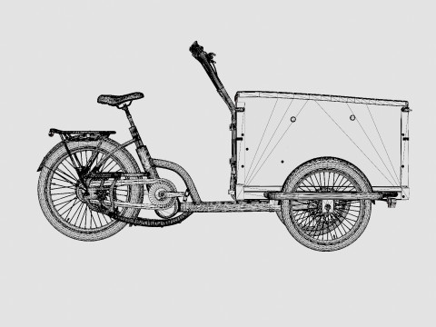 ECargo Squared Bike Model 3D