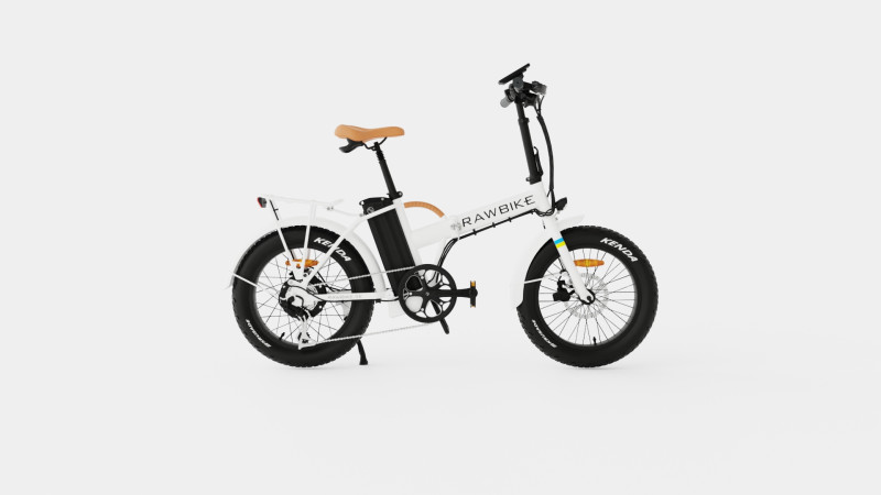 Glossy White Bike 3Dモデル .c4d .max .obj .3ds .fbx .stl .blend 
