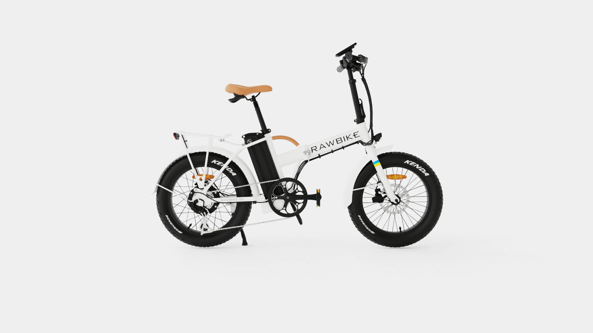 Bicicleta Branca Brilhante Modelo 3D .c4d .max .obj .3ds .fbx .stl .blend