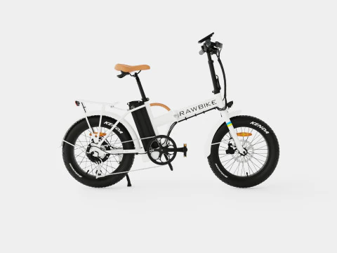 Bici bianca lucida Modello 3D