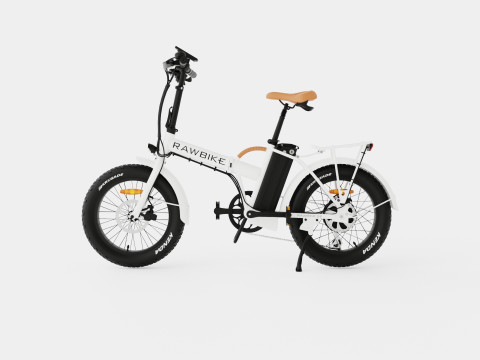 Glossy White Bike 3Dモデル