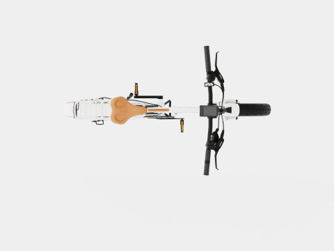 Glossy White Bike 3Dモデル