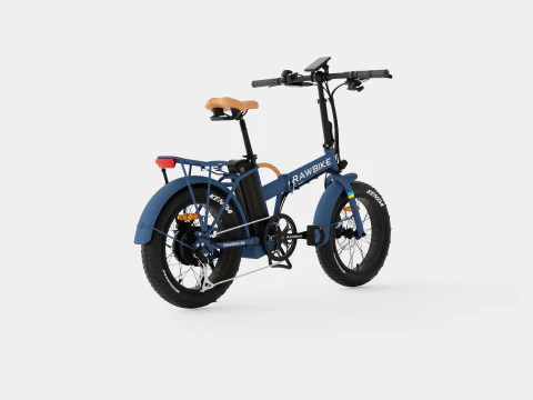 Matte Blue Bike 3D Model
