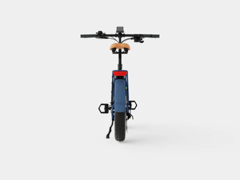 Matte Blue Bike 3D Model