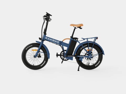 Matte Blue Bike 3D Model