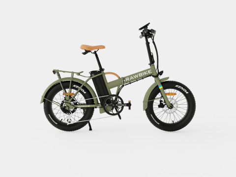 Matte Green Bike 3D Модель