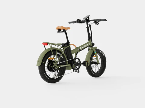 Matte Green Bike 3D Model