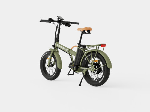 Matte Green Bike Modèle 3D