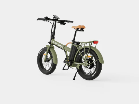 Matte Green Bike 3D Model